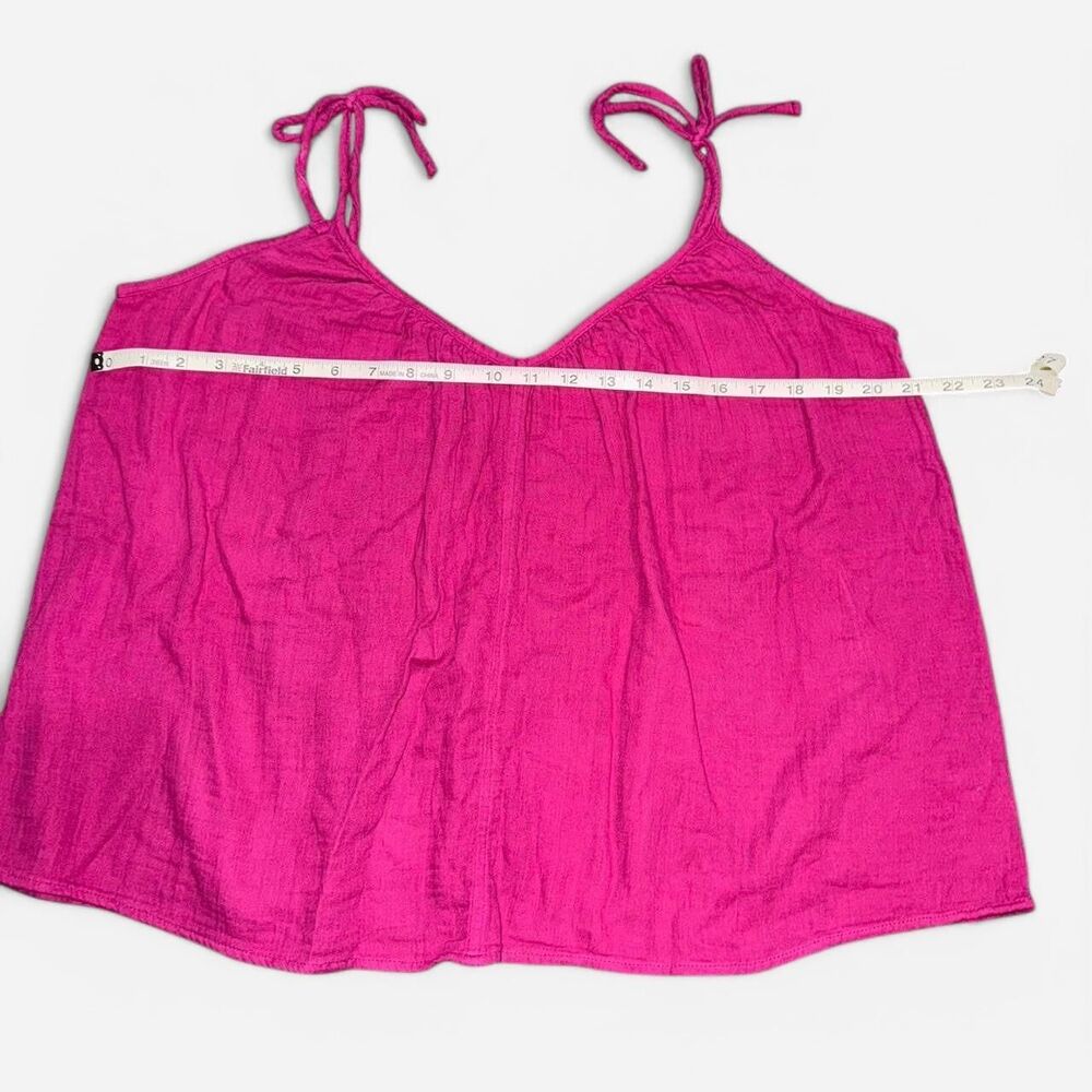 Old Navy Fuchsia Pink Tie Strap Tank Top - Picture 6 of 7